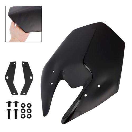2025 Kawasaki Z900 Windscreen Windshield + Bracket Black Generic