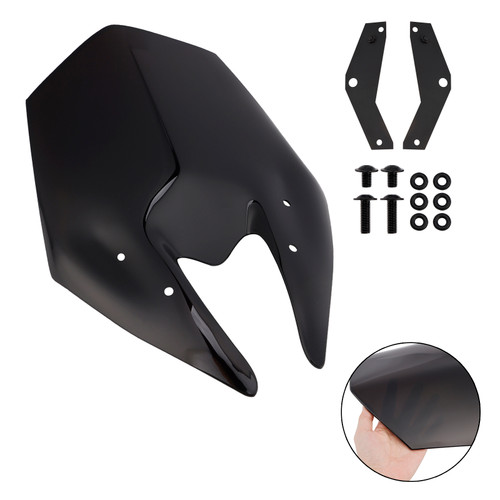 2025 Kawasaki Z900 Windscreen Windshield + Bracket Black Generic