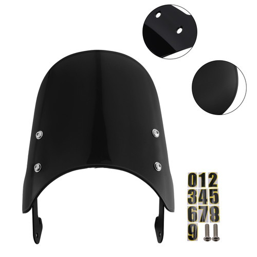 2024-2025 YAMAHA XSR 125 Windshield WindScreen Black Generic