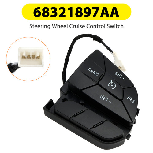 2014-2024 Jeep Cherokee Steering Wheel Cruise Control Switch 68321897AA Generic