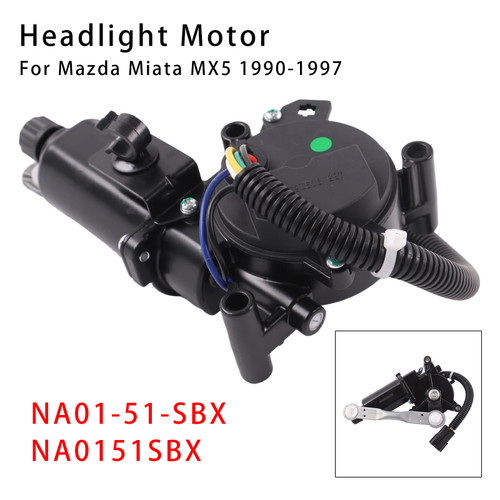 1990-1997 Mazda Miata MX5 Left Side Headlight Motor NA01-51-SBX NA0151SBX Generic