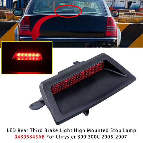 2005-2007 Chrysler 300 300C LED Rear Third Brake Light High Mounted Stop Lamp 04805845AB Generic