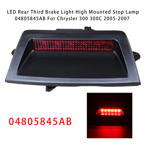 2005-2007 Chrysler 300 300C LED Rear Third Brake Light High Mounted Stop Lamp 04805845AB Generic