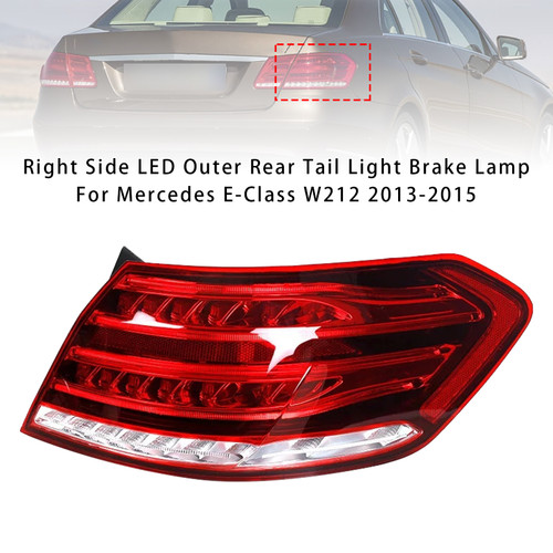 2014 Mercedes-Benz E250/E350/E400/E550/E63 AMG/E63 AMG S Right Side LED Outer Rear Tail Light Brake Lamp Generic