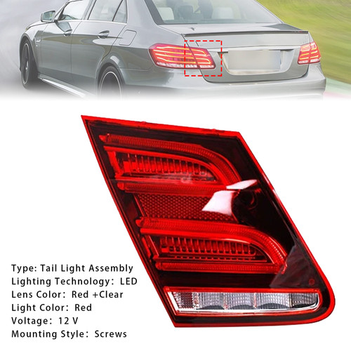 2013-2015 Mercedes-Benz E-CLASS Left LED Inner Rear Tail Light Brake Lamp 2129060303 Generic
