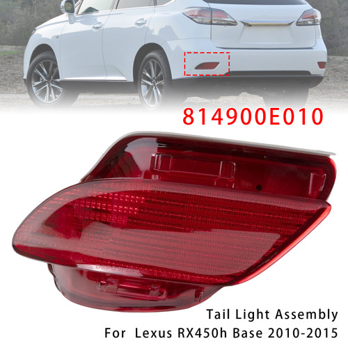 2010-2015 Lexus RX450h Base Sportdesign Left Rear Bumper Reflector 814900E010 Red Generic