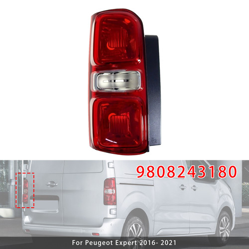 2019-2021 Vauxhall Vivaro Left Rear Tail Light Halogen 9808243180 Generic