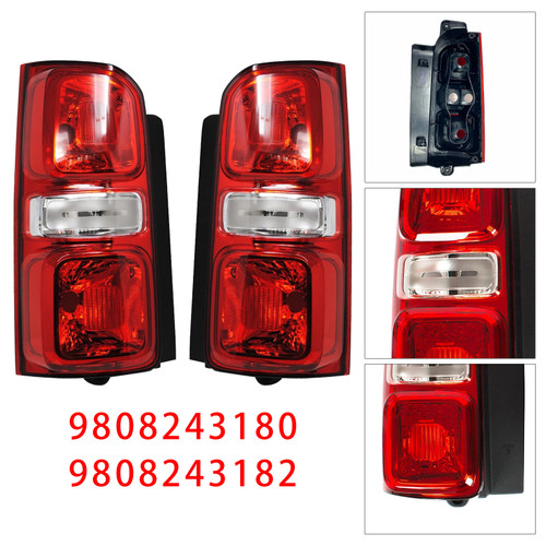 2016-2021 Toyota Proace Left+Right Rear Tail Light Halogen 9808243180 9808243182 Generic