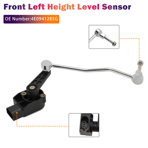 2003-2018 Bentley Continental Front Left Ride Height Level Sensor 4E0941285G Generic
