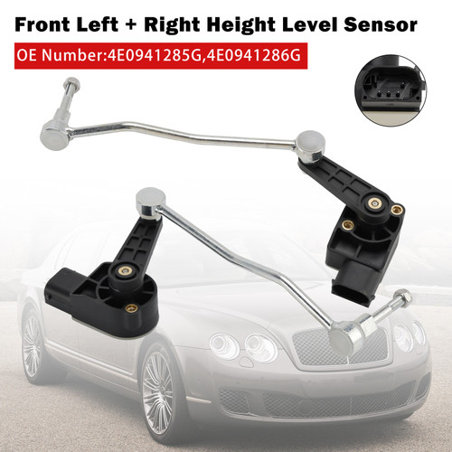 2003-2015 AUDI A8 D3 Q7 4LB Front Left+Right Ride Height Level Sensor 4E0941286G 4E0941285G Generic