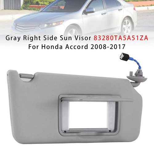 2008-2017 Honda Accord Gray Right Side Sun Visor 83280TA5A51ZA