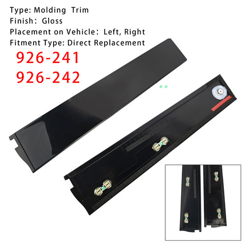 2015-2020 Chevrolet Suburban Left+Right Door B Pillar Trim 926-241 926-242 Generic