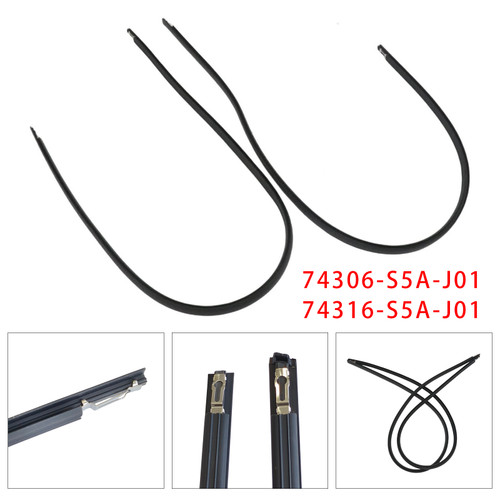 2001-2005 Honda Civic Sedan 4-Door Left+Right Roof Trim Molding 74306-S5A-J01+74316-S5A-J01 Generic