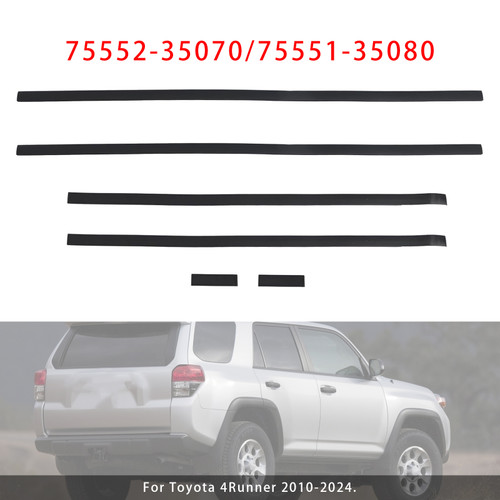 2007-2021 Toyota Tundra Crewmax 4 Full Doors Roof Drip Molding Rear Left & Right 75553-0C030 75554-0C030 Generic