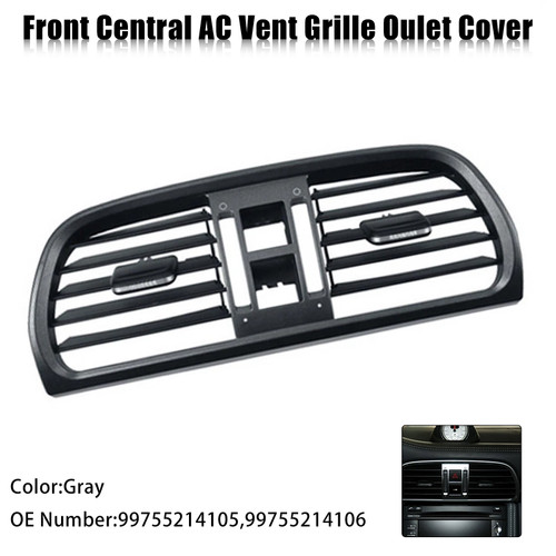 2004-2012 Porsche Carrea Targa GT2 GT3 997 Front Central AC Vent Grille Oulet Cover Panel Gray 99755214106 Generic