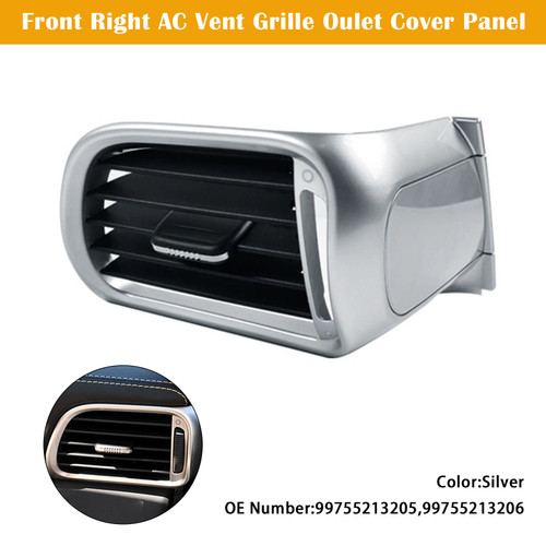 2004-2012 Porsche Carrea Targa GT2 GT3 997 Front Right AC Vent Grille Oulet Cover Panel Silver Generic
