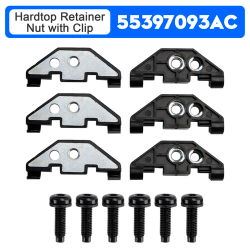 2007-2018 Jeep Wrangler JK JKU Hardtop Retainer Nut with Clip 55397093AC Generic