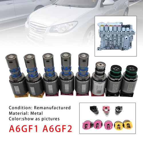 2011 HYUNDAI ELANTRA FORTE PRIDE SOUL 8PCS A6GF1 A6GF2 Transmission Solenoids Kit Generic