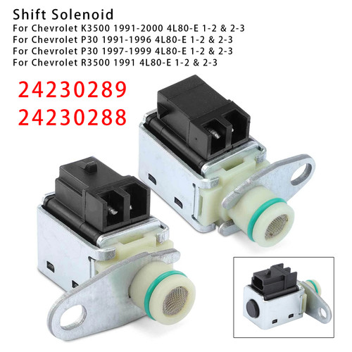 Chevrolet Silverado 3500 Express 2500 Tahoe C1500 1-2 & 2-3 Shift Solenoid 24230289 24230288 Generic