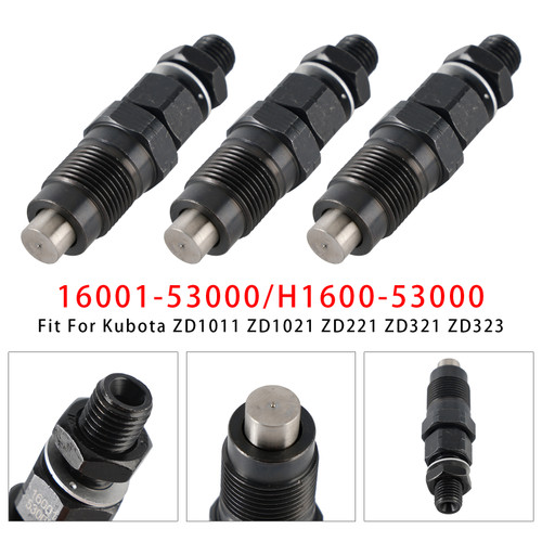 Kubota D722 D782 BX2230D Engine 3Pcs Fuel Injector 16001-53000 H1600-53000 Generic