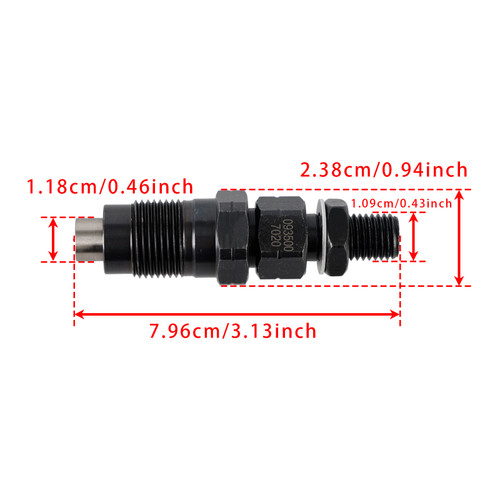 Hilux Surf Prado 1KZ-TE 3.0 L 4Pcs Fuel Injector 093500-7020 23600-67040 Generic