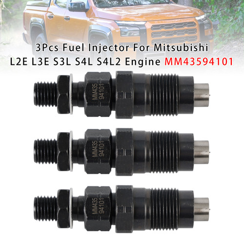 Mitsubishi L2E L3E S3L S4L S3L2 S4L2 S4S Diesel engine 3Pcs Fuel Injector MM43594101 Generic