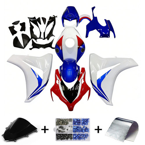 2008-2011 Honda CBR1000RR Amotopart Fairings Red White Blue HRC Racing Customs Fairing
