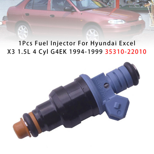 1994-1998 Hyundai Excel X3 1.5L 4 Cyl 1Pcs Fuel Injector 35310-22010 Generic