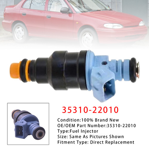 1994-1998 Hyundai Excel X3 1.5L 4 Cyl 1Pcs Fuel Injector 35310-22010 Generic