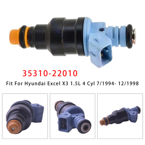 1994-1998 Hyundai Excel X3 1.5L 4 Cyl 1Pcs Fuel Injector 35310-22010 Generic