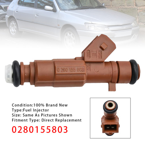 1994-2004 Peugeot 806 605 306 406 2.0 16V 1Pcs Fuel Injector 0280155803 Generic