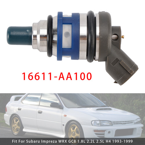1993-1999 Subaru Impreza WRX GC8 1.8L 2.2L 2.5L H4 4Pcs Fuel Injector 16611-AA100 Generic