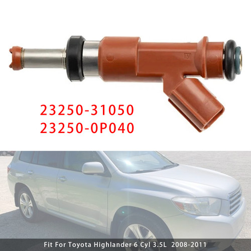 2006-2009 LEXUS RX350 RX330 6 Cyl 3.5L 6Pcs Fuel Injector 23250-31050 Generic