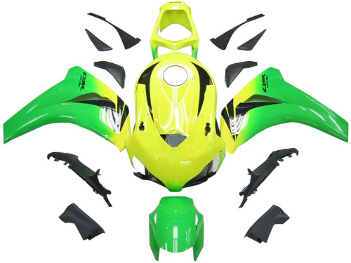 Fairings Honda CBR 1000 RR Yellow Green Honda Racing (2008-2011)