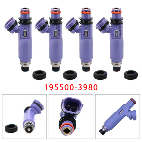 1998-2007 Suzuki Jimny 1.3 16V M13A 60KW 4Pcs Fuel Injector 195500-3980 Generic