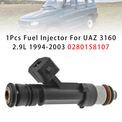 1994-2003 UAZ 3160 2.9L Off-Road Vehicle 1Pcs Fuel Injector 0280158107 Generic