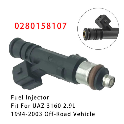 1994-2003 UAZ 3160 2.9L Off-Road Vehicle 1Pcs Fuel Injector 0280158107 Generic