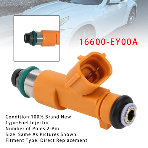 2014-2019 Infiniti QX70 QX50 Q70 3.7L V6 1Pcs Fuel Injector 16600-EY00A Generic