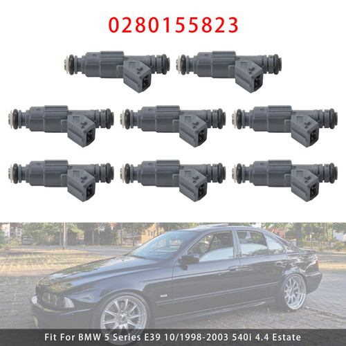 1998-2003 BMW 5 Series E39 8Pcs Fuel Injector 0280155823 Generic