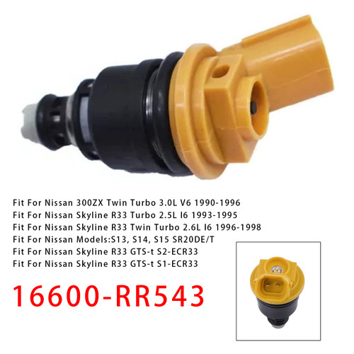 Nissan Silvia-S14 S1 S2 1Pcs Fuel Injector 16600-RR543 Generic