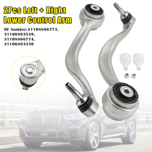2019-2024 BMW X5 G05 X6 G06 X7 G07 2Pcs Left + Right Lower Control Arm 31108866773 Generic