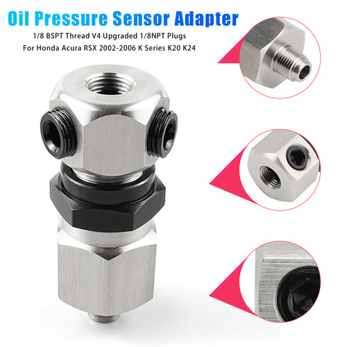 2002-2006 Honda Acura RSX K Series K20 K24 Oil Pressure Sensor Adapter Generic