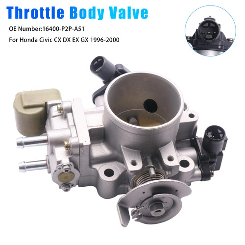 1996-2000 Honda Civic CX DX EX GX Throttle Body Assembly 16400-P2P-A51 Generic