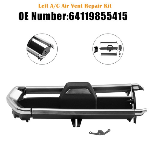 2022 BMW X3 X4 G01 G02 Left A/C Air Vent Repair Kit 64119855415 Generic