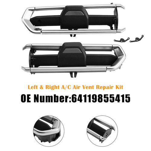 2019-2022 BMW 1 2 3 4 Series Left & Right A/C Air Vent Repair Kit 64119855415 Generic