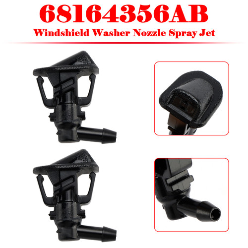 2007-2017 Jeep Wrangler JK 2*Windshield Washer Nozzle Spray Jet 68164356AB Generic