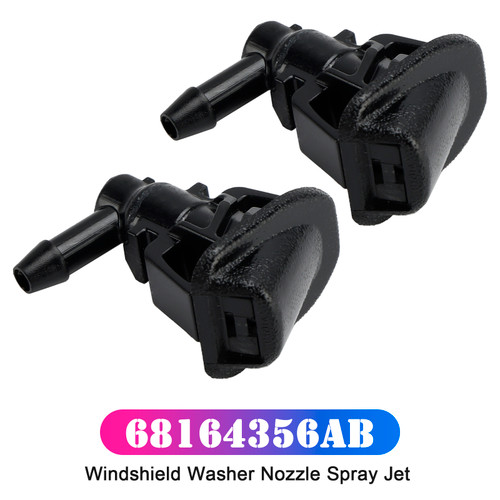 2007-2017 Jeep Wrangler JK 2*Windshield Washer Nozzle Spray Jet 68164356AB Generic