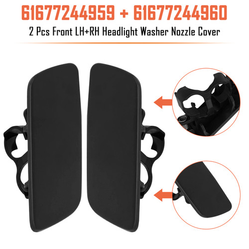2002-2012 Jeep Wrangler JK T 2pcs Windshield Washer Nozzle Wiper Spray 55156728AB Generic