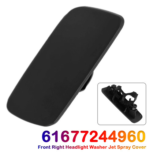2010-2018 Rolls-Royce Ghost 2Pcs Front Right Headlight Washer Jet Spray Cover 61677244960 Generic