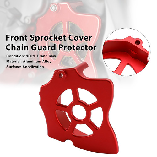1993-2025 Honda XR650L Front Sprocket Cover Chain Guard Protector Red Generic